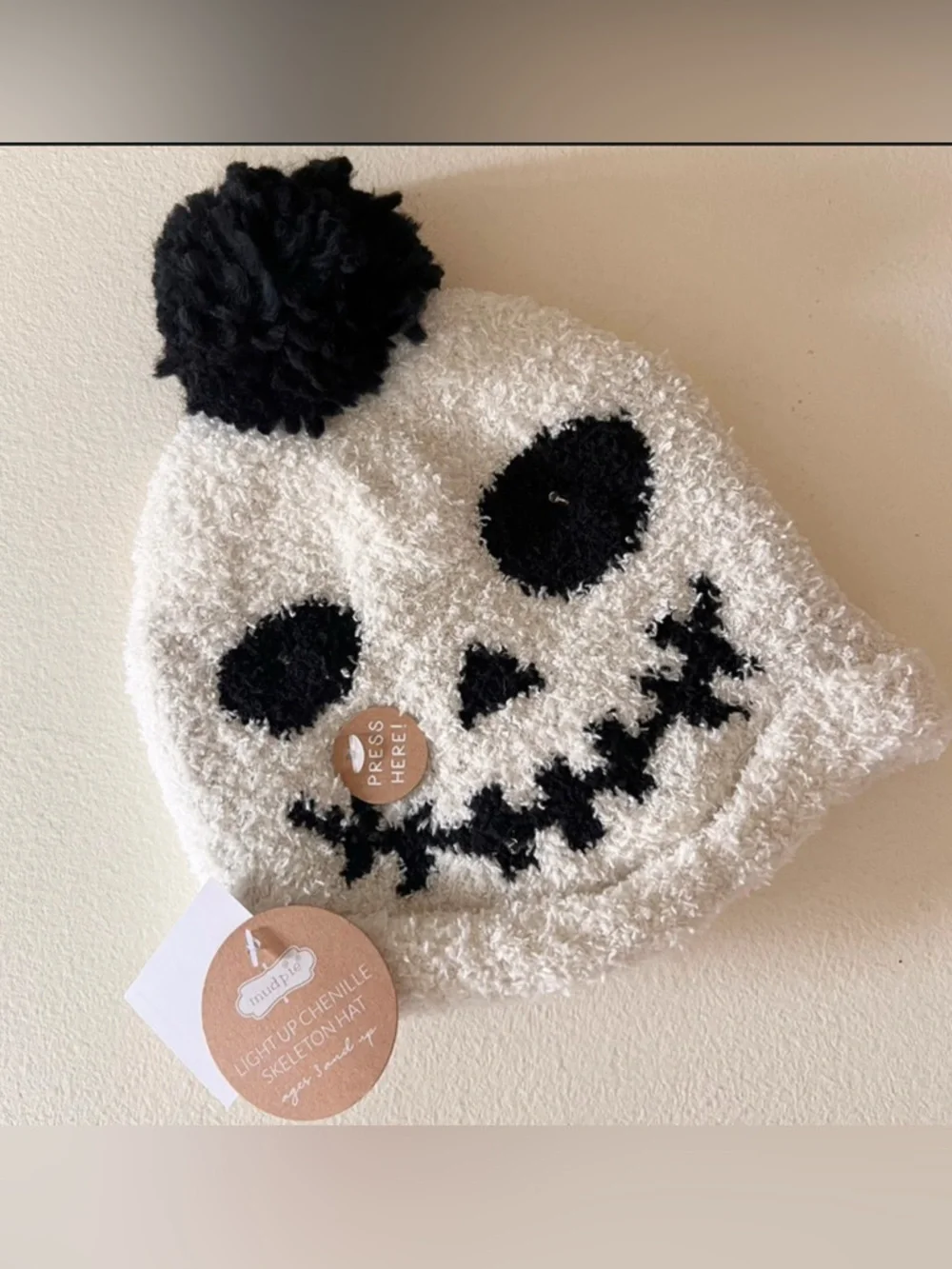 Skeleton Halloween Light Up Hat